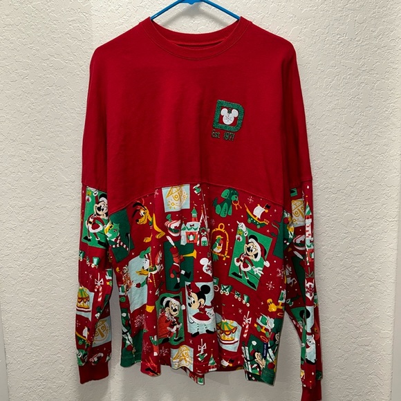Disney Shirts L Walt Disney World Christmas Spirit Jersey Poshmark